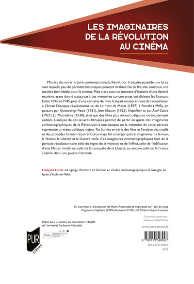 Les imaginaires de la Révolution au cinéma, France, 1895-1945 (9782753598096-back-cover)