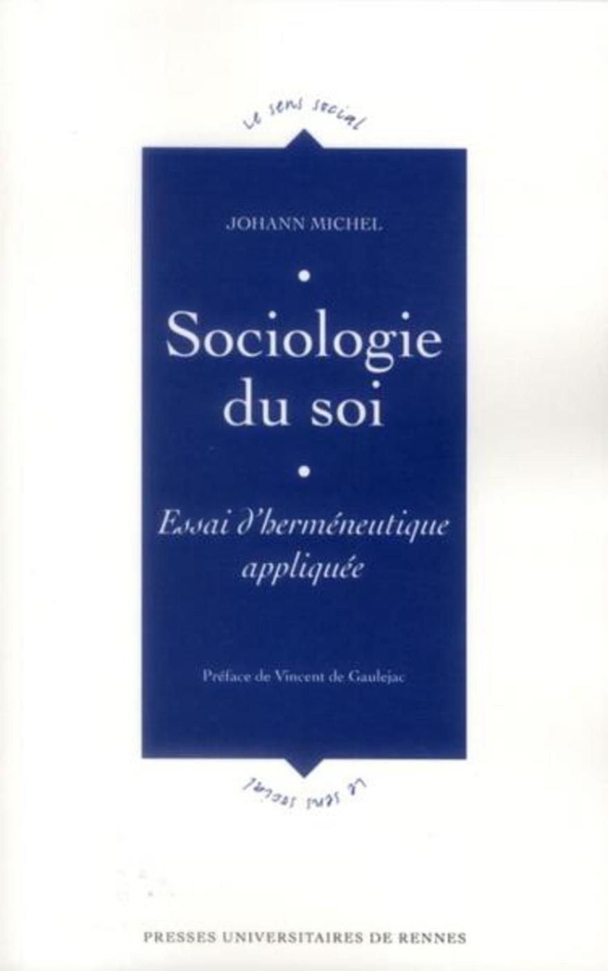 SOCIOLOGIE DU SOI (9782753519893-front-cover)