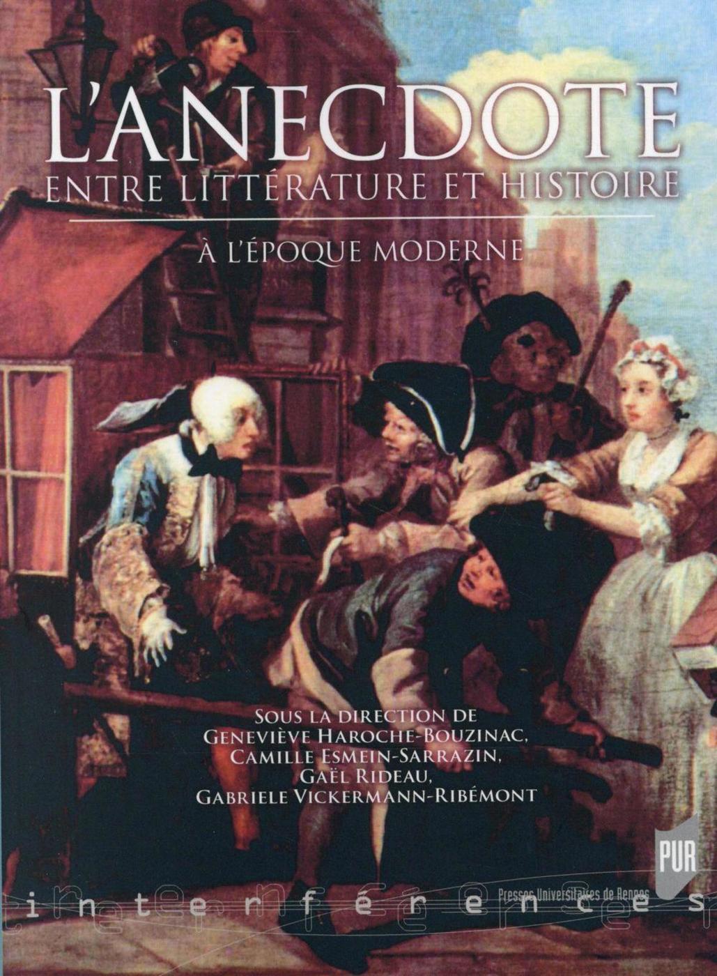 ANECDOTE ENTRE LITTERATURE ET HISTOIRE (9782753540729-front-cover)