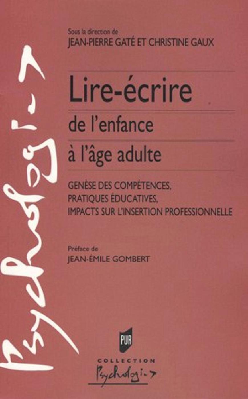 LIRE-ECRIRE. DE L ENFANCE A L AGE ADULTE (9782753504790-front-cover)