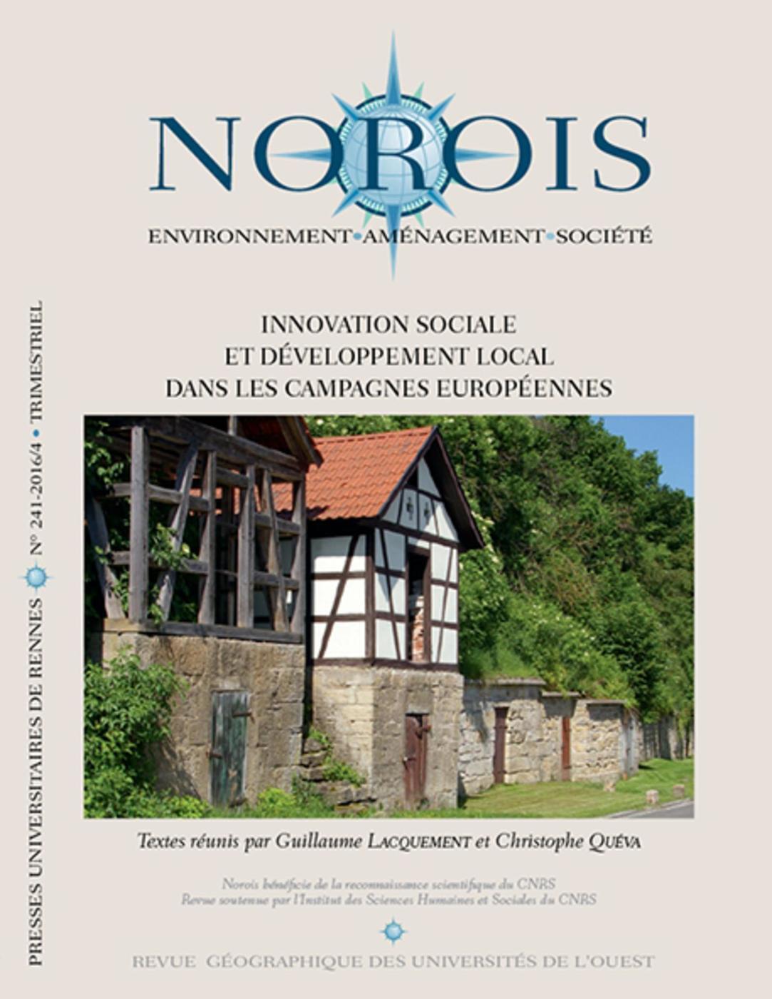 Innovation sociale et développement local dans les campagnes européennes, N° 241-2016/4 (9782753554832-front-cover)