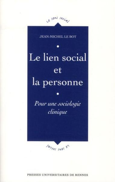 LIEN SOCIAL ET LA PERSONNE (9782753512108-front-cover)