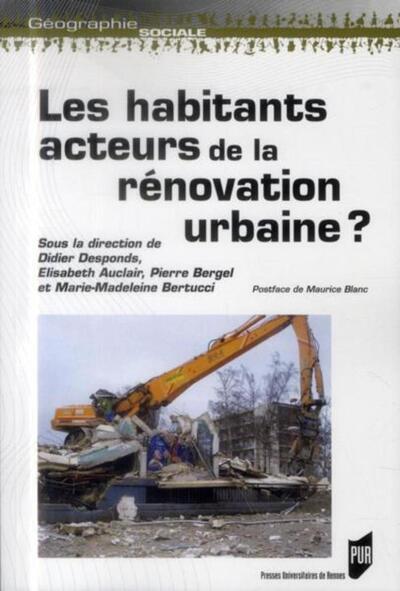 HABITANTS ACTEURS DE LA RENOVATION URBAINE (9782753528949-front-cover)