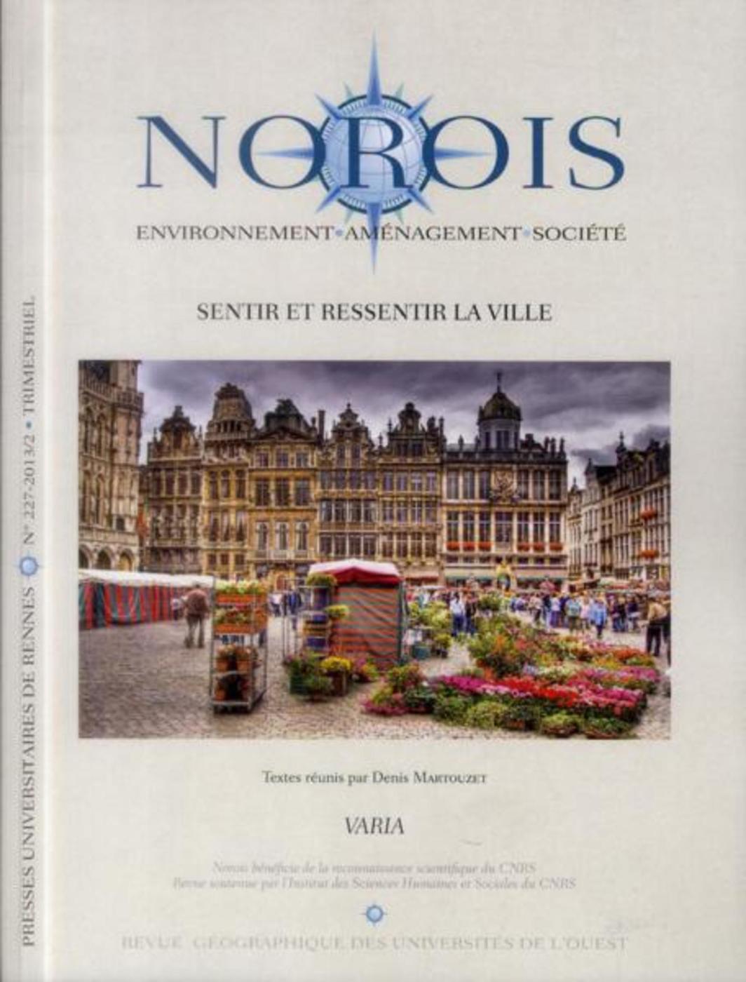 SENTIR ET RESSENTIR LA VILLE (9782753528826-front-cover)