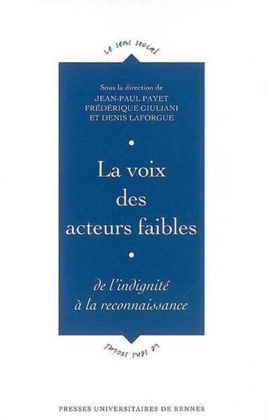 VOIX DES ACTEURS FAIBLES (9782753506343-front-cover)