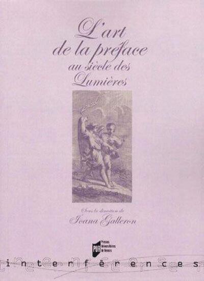 ART DE LA PREFACE PRE TEXTES. PREFACES D AUTEUR ET PREFACES ALLOGRAPHES AU SIECL (9782753503830-front-cover)