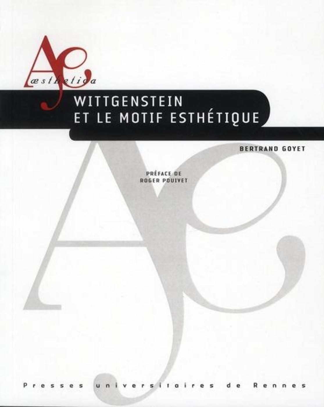 WITTGENSTEIN ET LE MOTIF ESTHETIQUE (9782753513716-front-cover)