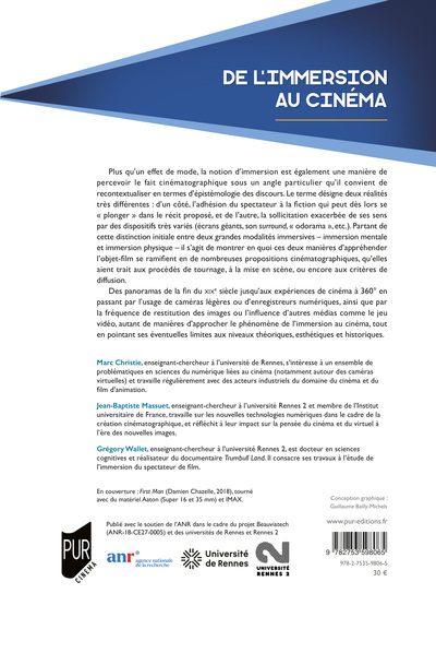 De l'immersion au cinéma (9782753598065-back-cover)