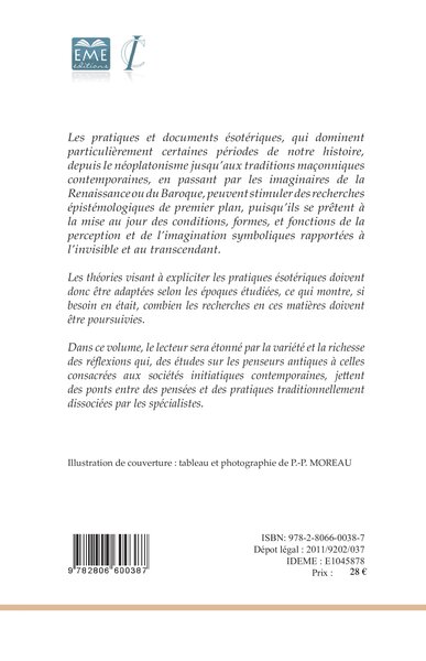 Ésotérisme et initiation (2e édition), Etudes d'épistémologie et d'histoire des religions (9782806600387-back-cover)