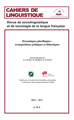 Cahiers de linguistique, Dynamiques plurilingues : transpositions politiques et didactiques (9782806609205-front-cover)