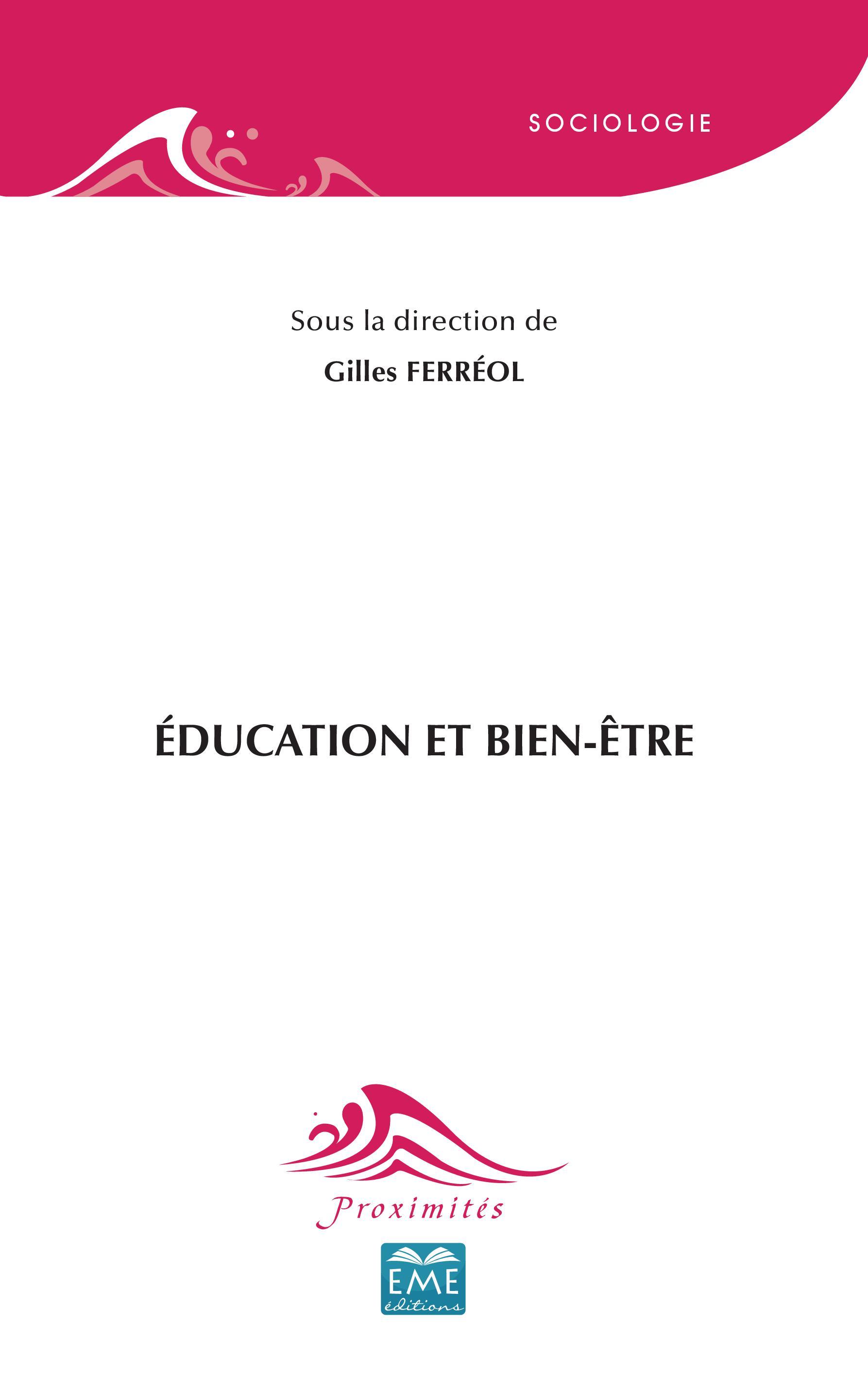 Éducation et bien-être (9782806636355-front-cover)