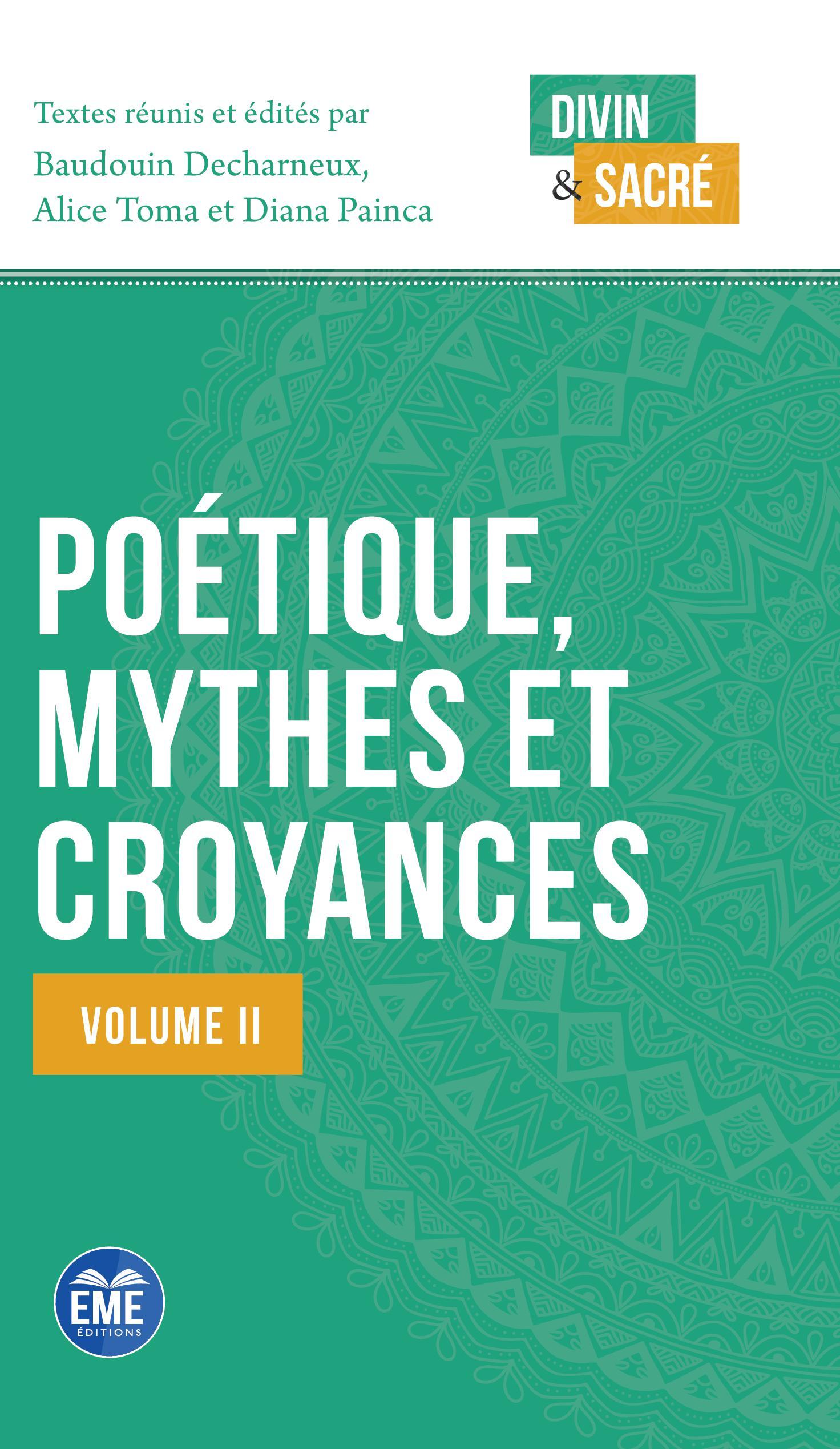 Poétique, mythes et croyances, Volume II (9782806636973-front-cover)