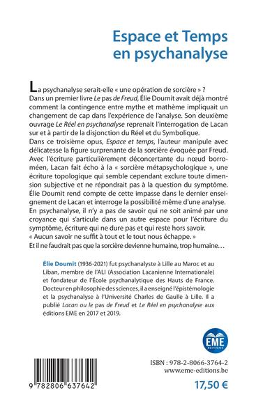 Espace et Temps en psychanalyse, La sorcière lacanienne (9782806637642-back-cover)