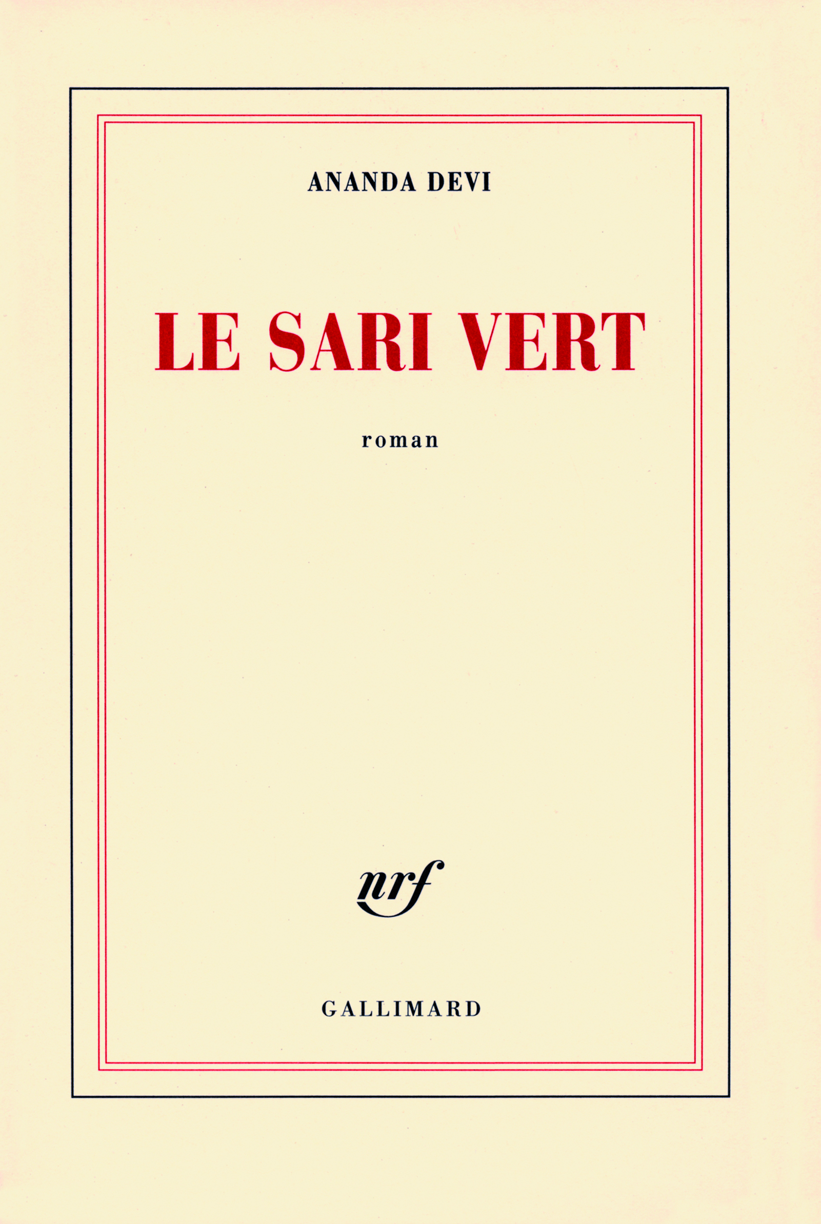 Le sari vert (9782070302185-front-cover)