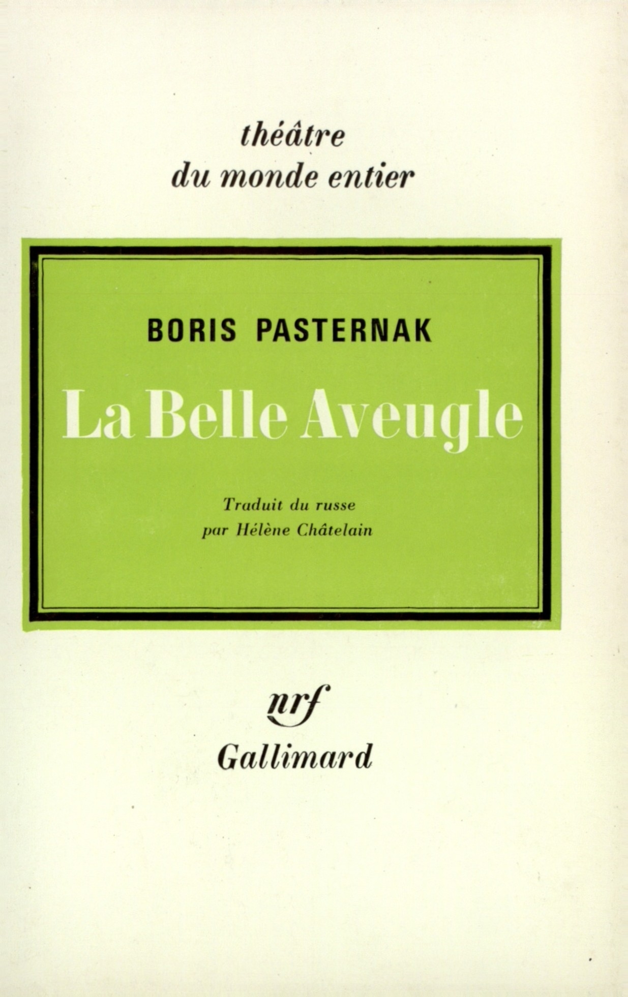 La Belle Aveugle (9782070303465-front-cover)