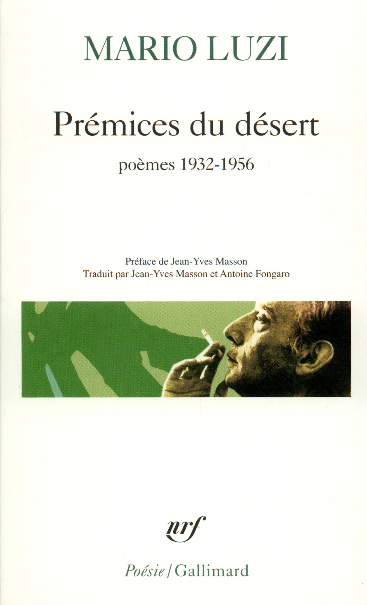 Prémices du désert, Poésie 1932-1957 (9782070313655-front-cover)