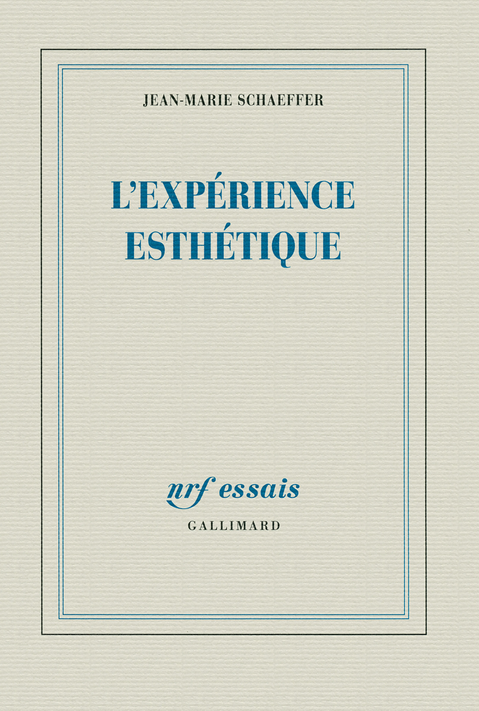 L'expérience esthétique (9782070399802-front-cover)