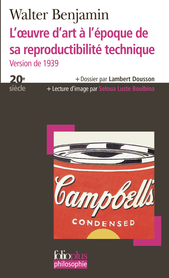 L'oeuvre d'art à l'époque de sa reproductibilité technique, Version de 1939 (9782070349630-front-cover)