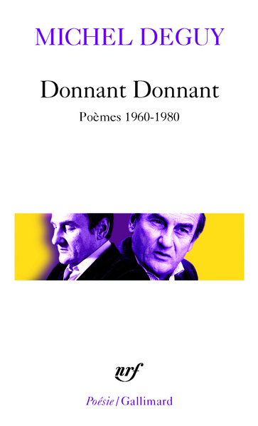 Donnant Donnant, (Poèmes 1960-1980) (9782070340804-front-cover)