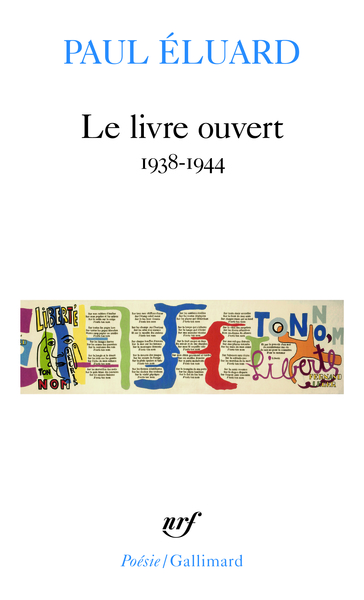 Le livre ouvert, (1938-1944) (9782070321322-front-cover)