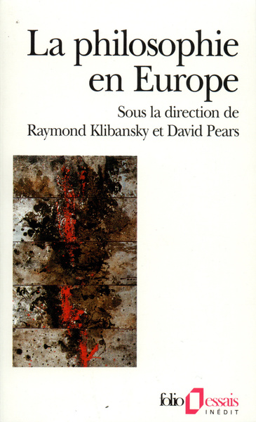 La Philosophie en Europe (9782070327508-front-cover)