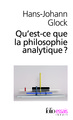 Qu'est-ce que la philosophie analytique ? (9782070399789-front-cover)