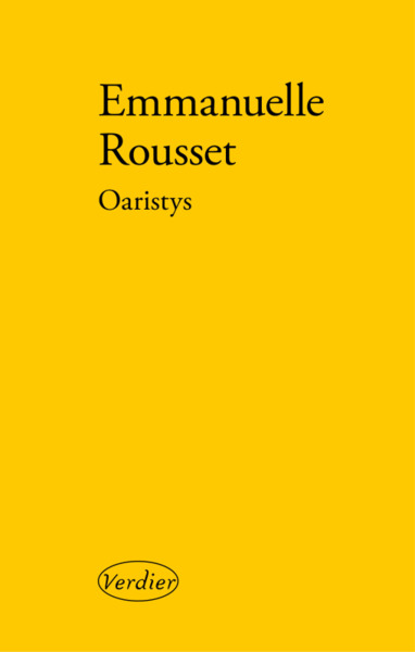 Oaristys (9782864329954-front-cover)