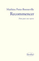 Recommencer, Notes pour une reprise (9782864329725-front-cover)