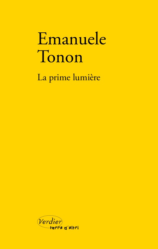 La prime lumière roman (9782864328629-front-cover)