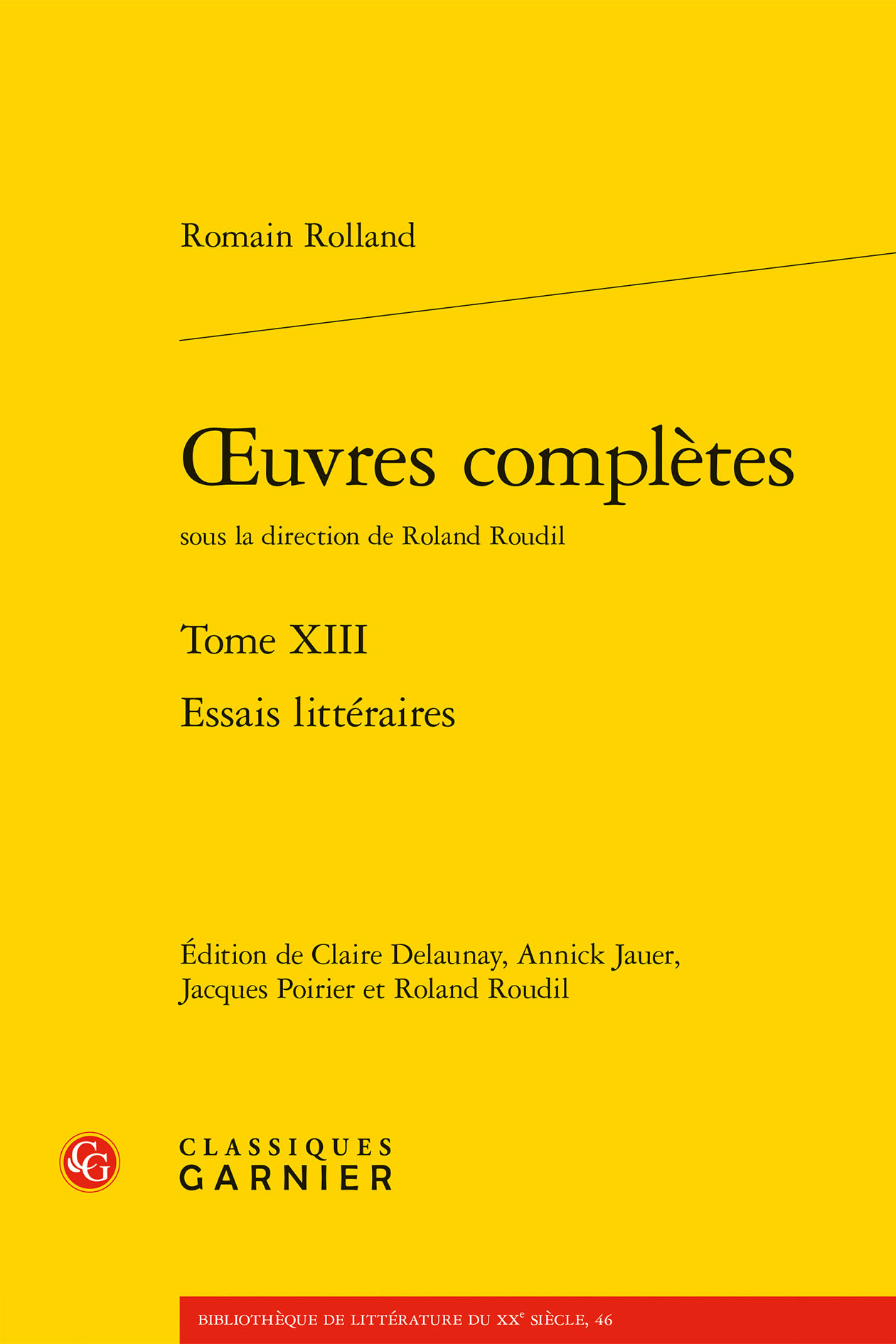 oeuvres complètes, Essais littéraires (9782406147329-front-cover)