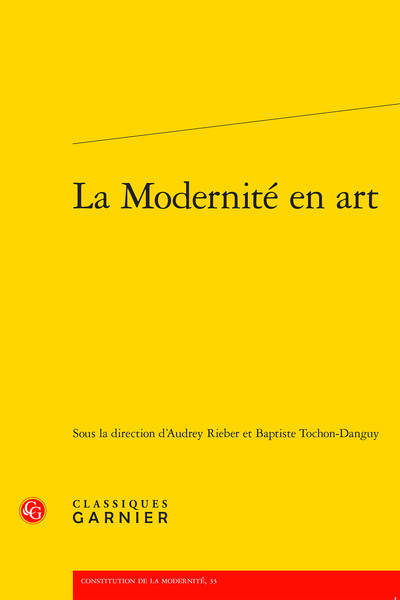 La Modernité en art (9782406137511-front-cover)