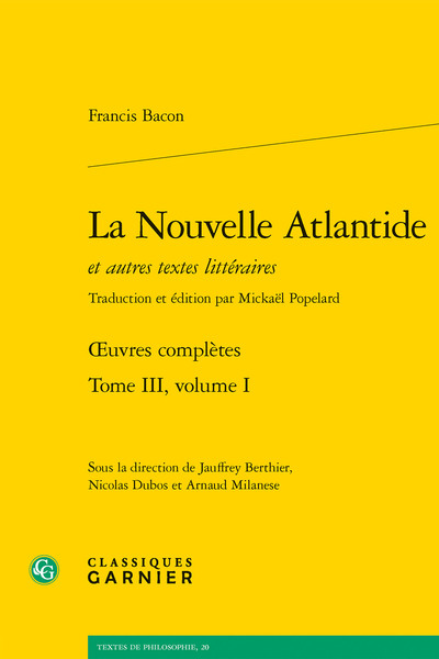 La Nouvelle Atlantide, oeuvres complètes (9782406125228-front-cover)