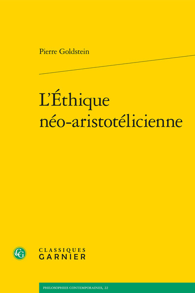 L'Éthique néo-aristotélicienne (9782406123767-front-cover)