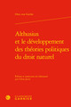 Althusius et le développement des théories politiques du droit naturel (9782406108368-front-cover)