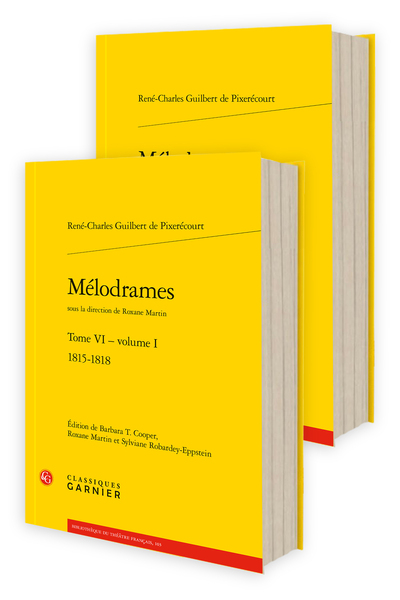 Mélodrames, 1815-1818 (9782406158752-front-cover)