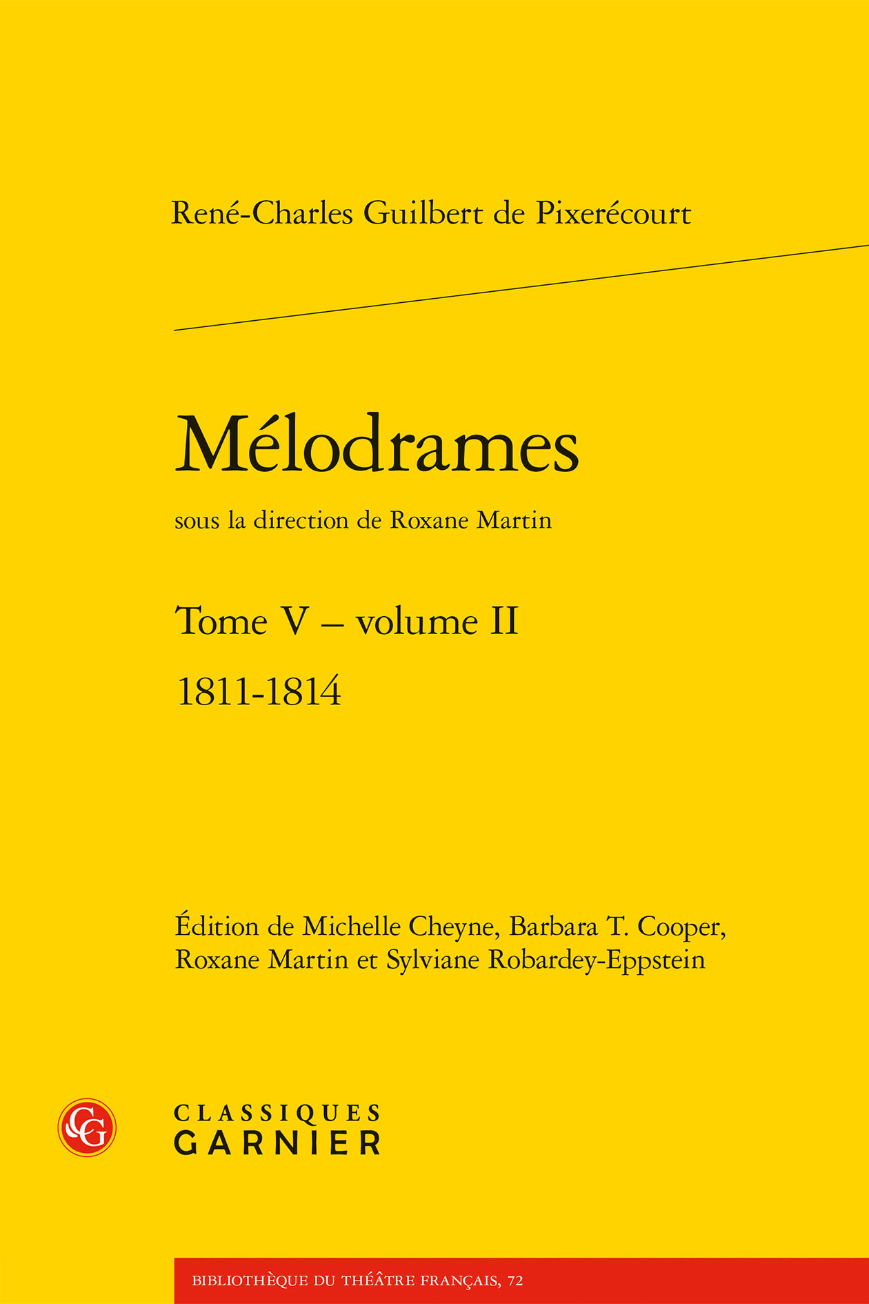 Mélodrames, 1811-1814 (9782406105558-front-cover)