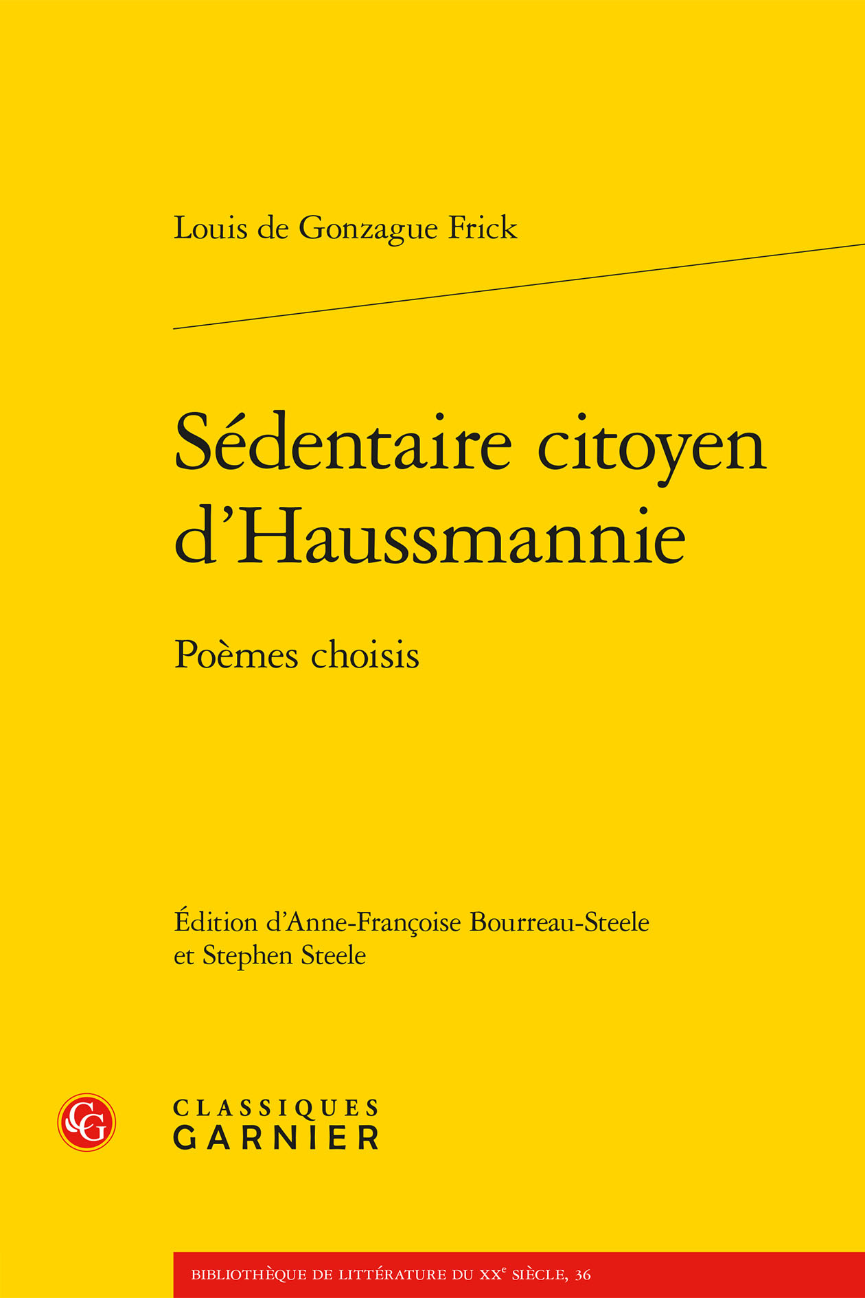 Sédentaire citoyen d'Haussmannie, Poèmes choisis (9782406121831-front-cover)