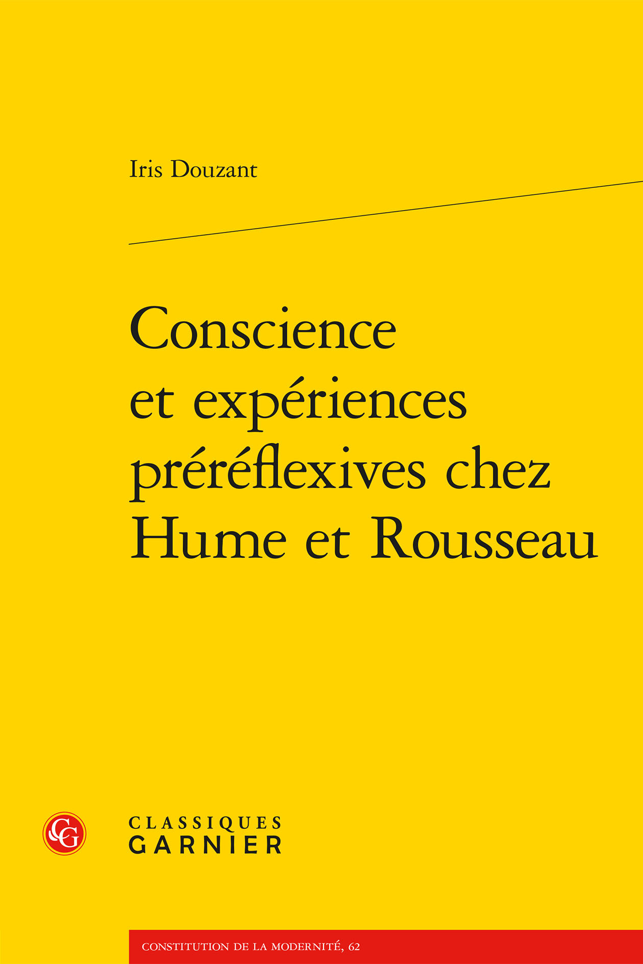 Conscience et expériences préréflexives chez Hume et Rousseau (9782406189664-front-cover)