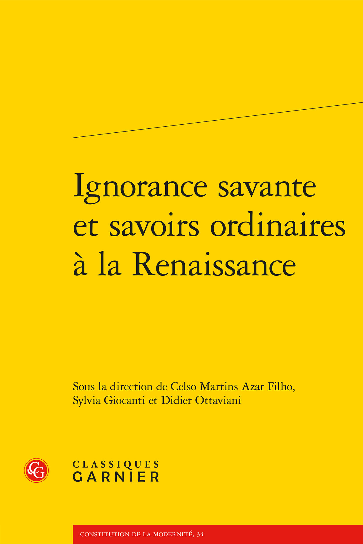 Ignorance savante et savoirs ordinaires à la Renaissance (9782406141525-front-cover)