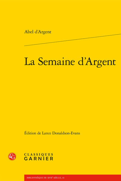 La Semaine d'Argent (9782406109716-front-cover)