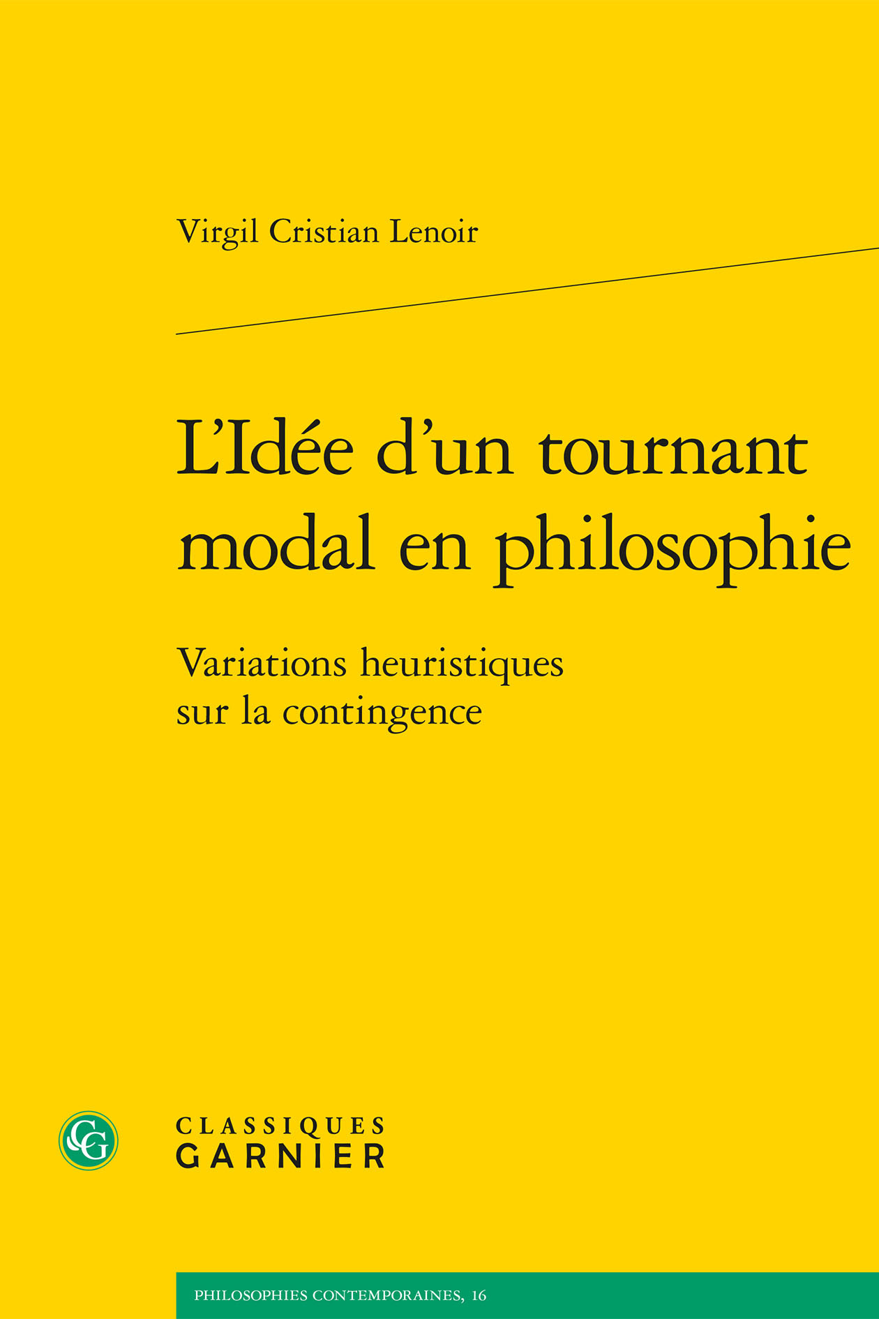 L'Idée d'un tournant modal en philosophie, Variations heuristiques sur la contingence (9782406109921-front-cover)