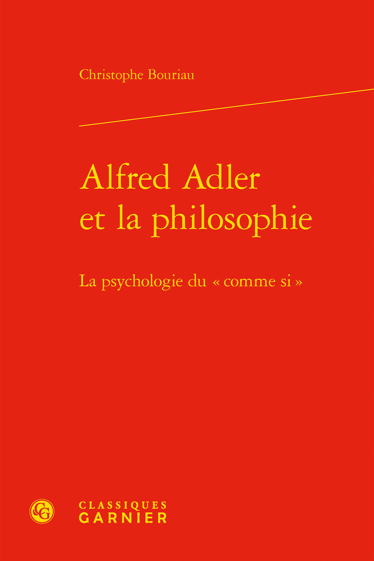 Alfred Adler et la philosophie, La psychologie du « comme si » (9782406110026-front-cover)