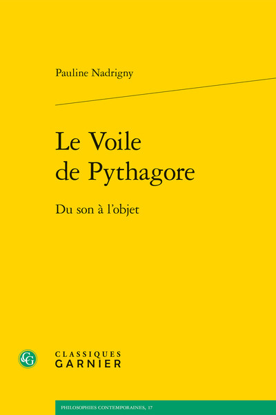 Le Voile de Pythagore, Du son à l'objet (9782406113669-front-cover)