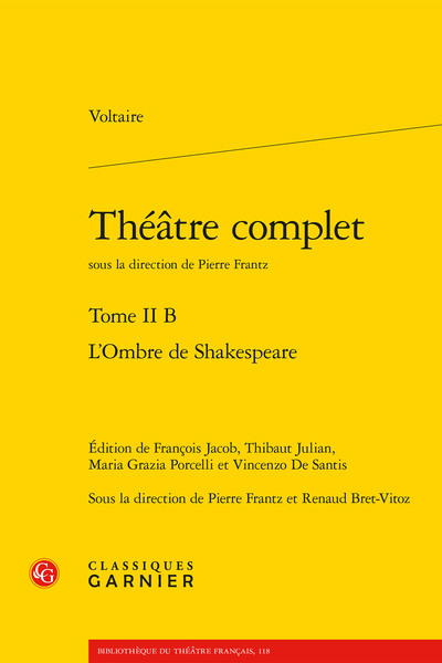 Théâtre complet, L'Ombre de Shakespeare (9782406189466-front-cover)