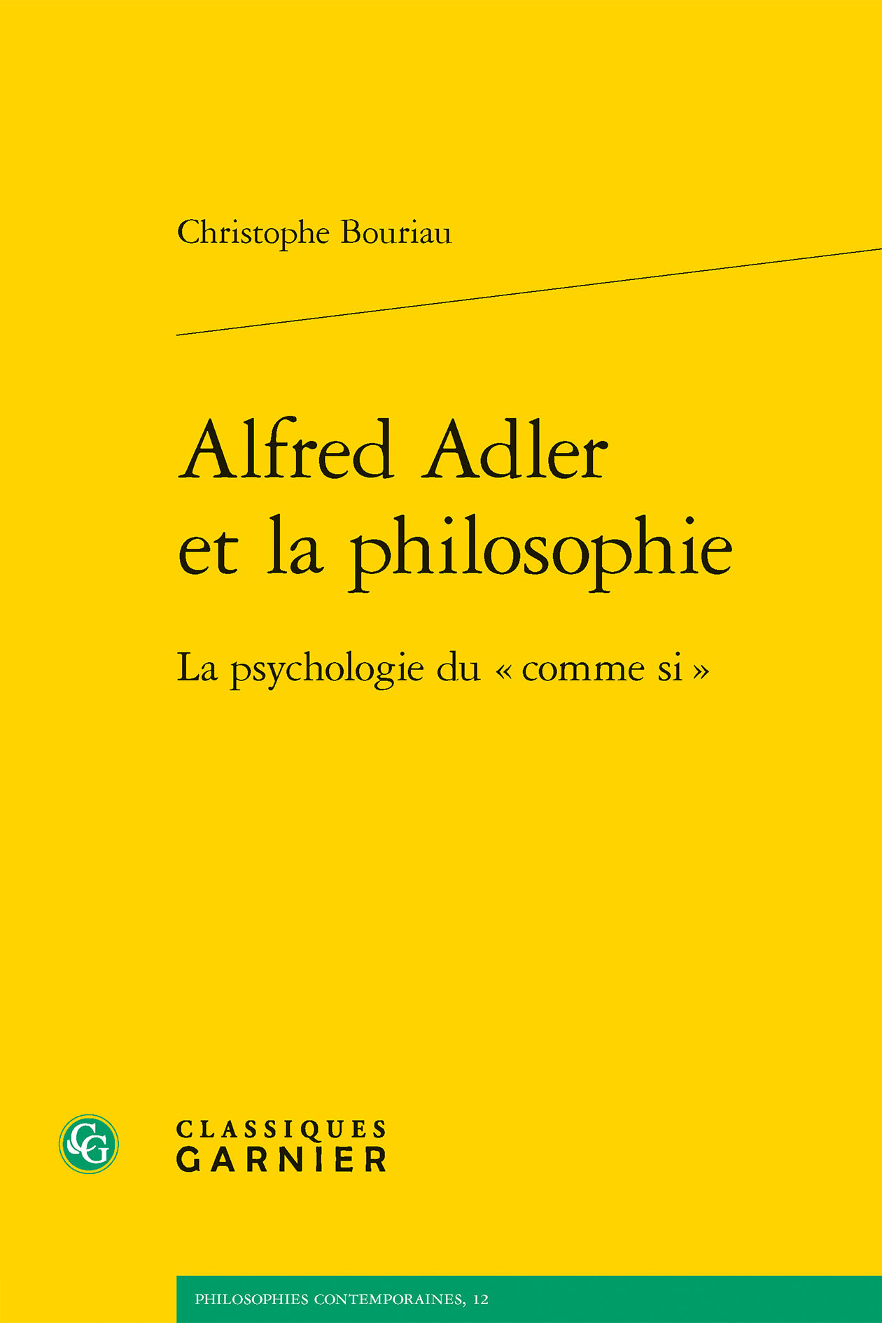 Alfred Adler et la philosophie, La psychologie du « comme si » (9782406110019-front-cover)