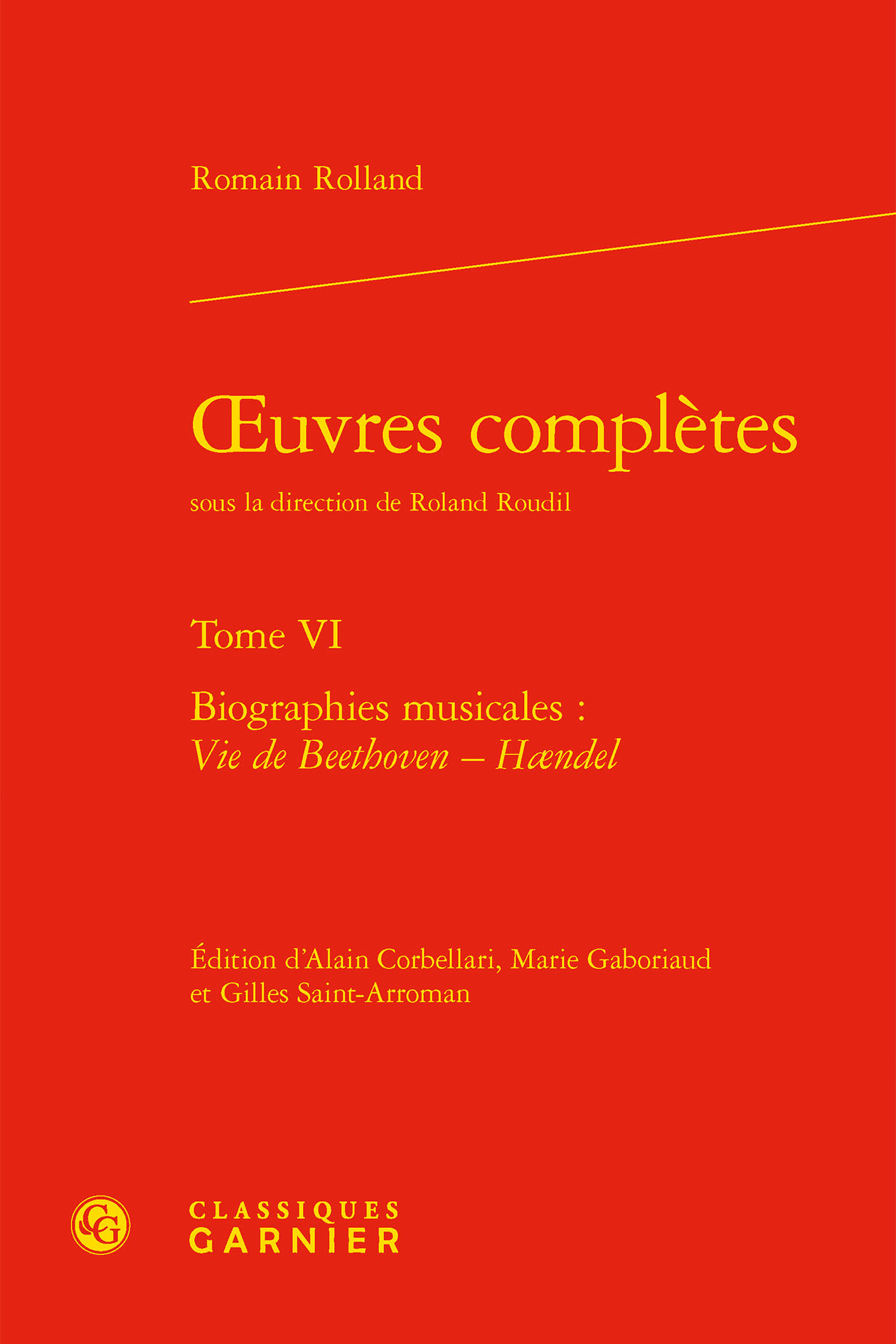 oeuvres complètes, Biographies musicales : Vie de Beethoven - Haendel (9782406106647-front-cover)