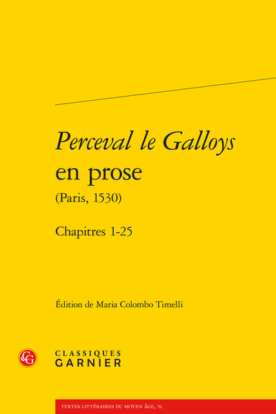 Perceval le Galloys en prose, Chapitres 1-25 (9782406160441-front-cover)