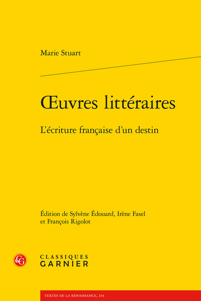 oeuvres littéraires, L'écriture française d'un destin (9782406105121-front-cover)