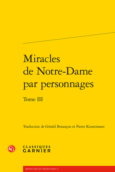 Miracles de Notre-Dame par personnages (9782406110910-front-cover)