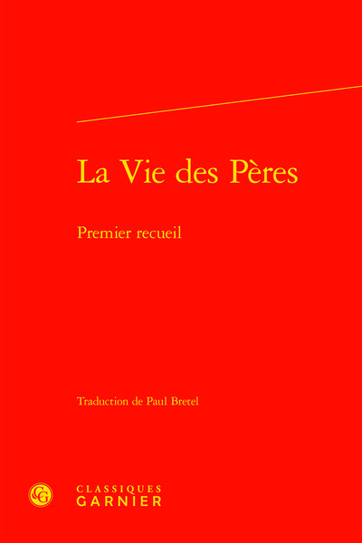 La Vie des Pères, Premier recueil (9782406105596-front-cover)